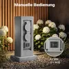 Steckdosensäule 4fach in Granitoptik, IP44, Außensteckdose Produktbild-Vorschau 5