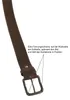 Ledergürtel Büffelleder mit Altsilberschließe  4 cm Vintage Produktbild-Vorschau 5