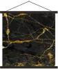 MuchoWow® Textilposter Marmor - Gold - Schwarz - Produktbild-Vorschau 1