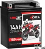 LANGZEIT YB14-A2 Motorradbatterie 12V 14Ah 255AEN GEL Produktbild-Vorschau 1