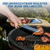 Pince à barbecue en acier inoxydable avec manche en bois - Voir les images du produit 6