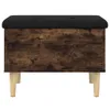 Design Möbel Sitzbank mit Stauraum Räuchereiche 62x42x46 cm Produktbild-Vorschau 5
