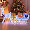 COSTWAY Renne à LED avec traîneau, décoration de Noël, Voir les images du produit 7