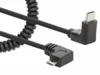 MANHATTAN Spiralkabel USB-C auf Micro-USB Ladekabel Produktbild-Vorschau 2