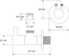 Eckventil 2er-Pack - Messing - Schwarz matt - massiv Produktbild-Vorschau 3