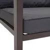 Zahradní Set 2 křesel, lavice a stolku HWC-L64 - šedý potah Náhled obrázku produktu 3