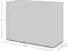 A 3D rendering of a gray cabinet with dimensions indicated. Produktbild-Vorschau