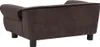 vidaXL Pohovka pro psy hnědá 72x45x30 cm plyšová Náhled obrázku produktu 5