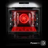 An open oven with the heating elements glowing red, illustrating the 'PowerAir' feature. Produktbild-Vorschau