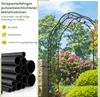 COSTWAY Rosenbogen halbrund, Gartenbogen Metall für Produktbild-Vorschau 4