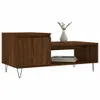 A brown wooden coffee table with a vase and books on it, set against a white background. Anteprima dell’immagine prodotto