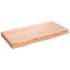 vidaXL Umyvadlová deska světle hnědá 80x40x(2-6) cm Náhled obrázku produktu 1