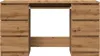 A wooden desk with drawers on either side and an open space in the middle. Anteprima dell’immagine prodotto