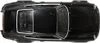 A top-down view of a black toy car. Produktbild-Vorschau