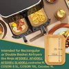100 kusů pečicího papíru pro fritézu Ninja Airfryer, 20,5 x Náhled obrázku produktu 2