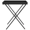 The Living Store Tabletttisch Klappbar Schwarz 65x40x75 cm Produktbild-Vorschau 6