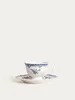 HOMLA Filiżanka ze spodkiem LOURRY porcelanowa granatowa Podgląd zdjęcia produktu 2