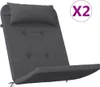 Adirondack-Auflagen 2 Stk. Anthrazit Oxford-Gewebe Produktbild-Vorschau 1