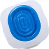 A top-down view of a blue and white cat toilet training seat. Produktbild-Vorschau
