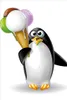 Wallario selbstklebendes Poster - Süßer Eis Pinguin, Größe: Produktbild-Vorschau 1