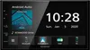 A close-up of a car stereo screen displaying the Android Auto interface and the time. Voir les images du produit