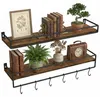 VASAGLE Wandregal 2er Set, Wandboard mit Stange, Produktbild-Vorschau 3