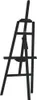 A black wooden easel is shown against a white background. Náhľad obrázku produktu