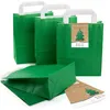5 kleine dunkel-grün Papier-Tüte Geschenk-Tütchen mit Produktbild-Vorschau 3