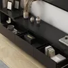 TV-Lowboard ausziehbar 166-270cm Schwarz, Fernsehschrank Produktbild-Vorschau 4