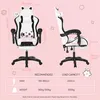 Gaming Stuhl mit Lendenwirbelstütze und Fußstütze 150kg, Produktbild-Vorschau 7