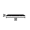 PROVISTON | Übergangsprofil | Breite: 32 mm | Höhe: 0 - 99 Produktbild-Vorschau 2