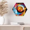 DEQOART Glasbild Echtglas 40x35 cm 'Bunter Korbwurf' Produktbild-Vorschau 3