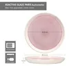6x Reactive Glaze Paris Kuchenteller 6 Pers. Creme Pink Produktbild-Vorschau 6