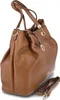 L.CREDI Schultertasche Umhängetasche Ebony Shopper Cognac Produktbild-Vorschau 14