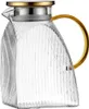 1,8L Glaswasserkrug mit Deckel – Borosilikatglas Karaffe Produktbild-Vorschau 1
