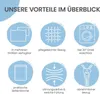 ELONEO Rückenkissen 100 cm breit, Keilkissen für Bett und Produktbild-Vorschau 5