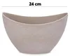 Pflanzschale oval 24 cm für draussen Dekoschale sand beige Produktbild-Vorschau 2