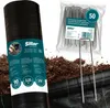 Sillar Unkrautvlies Set 2x25 m 90 g/m² Schwarz Produktbild-Vorschau 1
