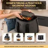 Extralink Glass Air Fryer teplovzdušná fritéza 4 l, 60–200 Náhľad obrázku produktu 5