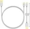 NALIA 2m Micro USB Kabel, Stabiles Nylon umflochtenes Sync Produktbild-Vorschau 2