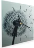 Wanduhr aus Glas mit Motiv Pusteblume im Wind- 30 x 30 cm - Produktbild-Vorschau 2