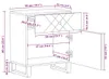 vidaXL Nachttisch Schwarz 50x33x60 cm Massivholz Mango Produktbild-Vorschau 7