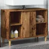 vidaXL Koupelnová skříňka vzhled starého dřeva 80x33x60 cm Náhled obrázku produktu 2