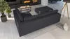 Ecksofa und Fußhocker mit Holzfüßen im skandinavischen Stil Produktbild-Vorschau 2