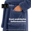 etérea Kuschelfleece Bademantel mit Kapuze – Morgenmantel Produktbild-Vorschau 3