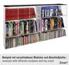 STACK Modulares CD-Regal aus Acrylglas, stapelbar, weiße Produktbild-Vorschau 5