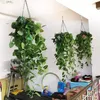 2 Stück künstliche hängende Pflanzen, 90 cm gefälschte Produktbild-Vorschau 6