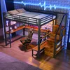 Flieks Etagenbett 140x200cm mit Schreibtisch und Lochwand, Produktbild-Vorschau 4