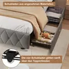 Łóżko platformowe INONEFT, łóżko tapicerowane 160x200 z Podgląd zdjęcia produktu 7