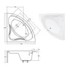 Eckbadewanne, Badewanne Mia 140x140 mit Schürze , Produktbild-Vorschau 4